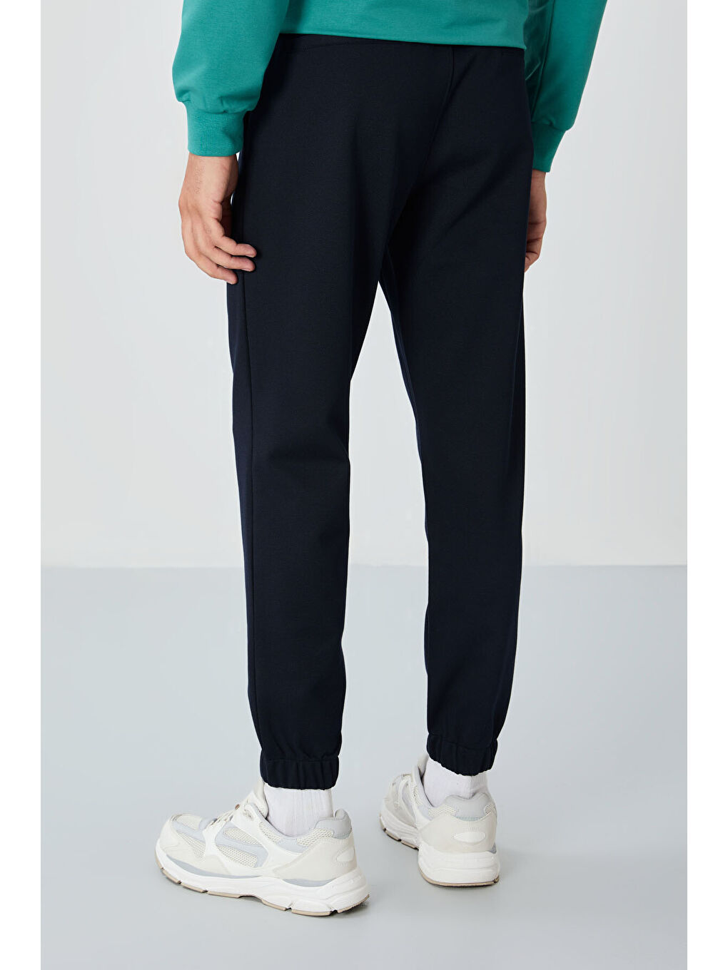 Lacivert Yüzeyi Dokulu Standart Fit Erkek Eşofman Alt - 82156-4