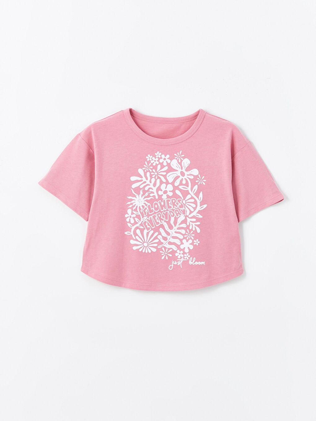 Dexia Pembe Macapa - Örme Baskı Detaylı Tshirt - Pembe Renk - 2