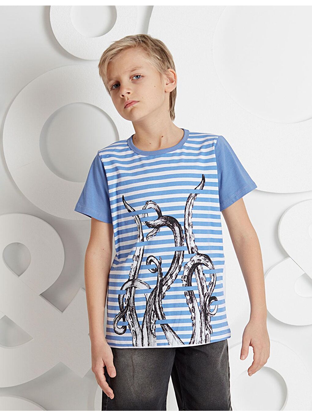 Ollie&Olla Karışık Octopus Erkek Çocuk T-Shirt