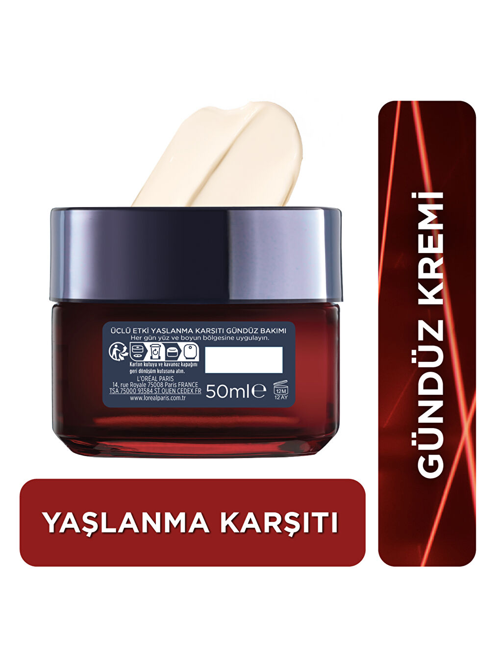 Revitalift Lazer X3 Yoğun Yaşlanma Karşıtı Gündüz Bakım Kremi (50 ml)-2