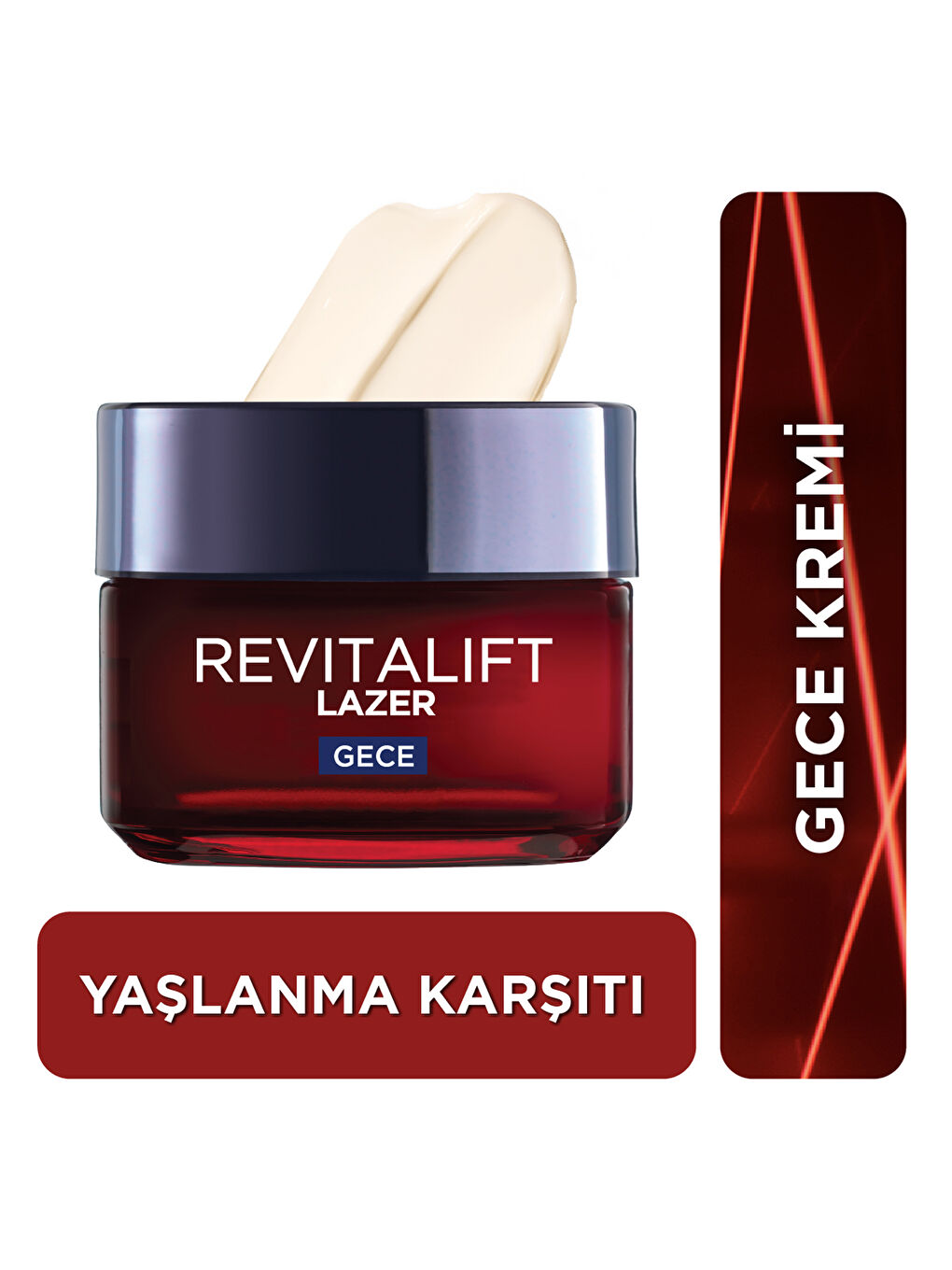 Revitalift Lazer X3 Yoğun Yaşlanma Karşıtı Gece Bakım Kremi (50 ml)-1
