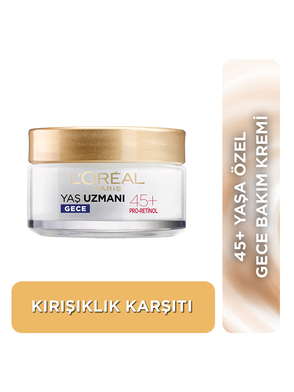 Yaş Uzmanı 45+ Kırışıklık Karşıtı Sıkılaştırıcı Gece Kremi-1