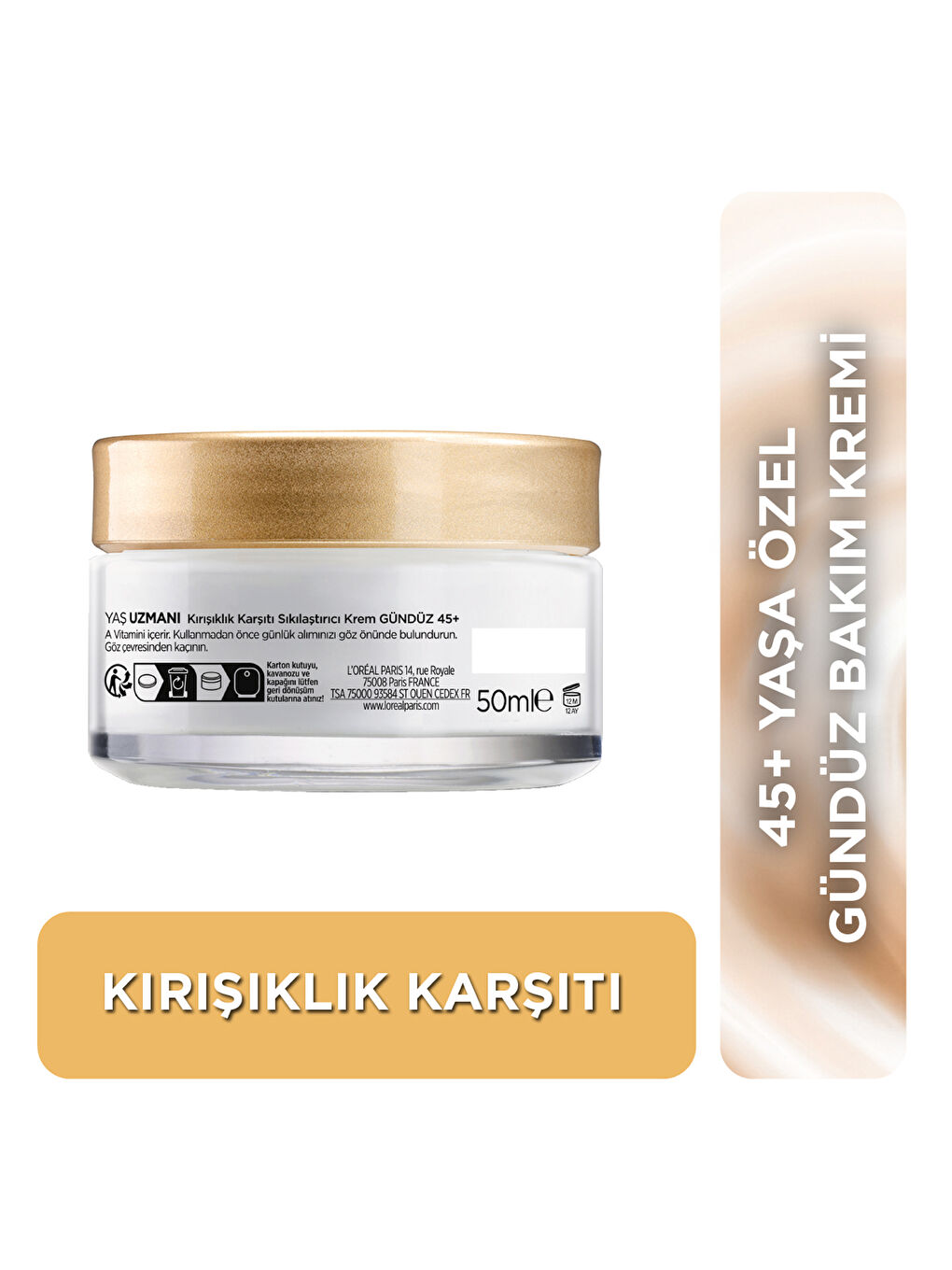 Yaş Uzmanı 45+ Kırışıklık Karşıtı Sıkılaştırıcı Krem-1