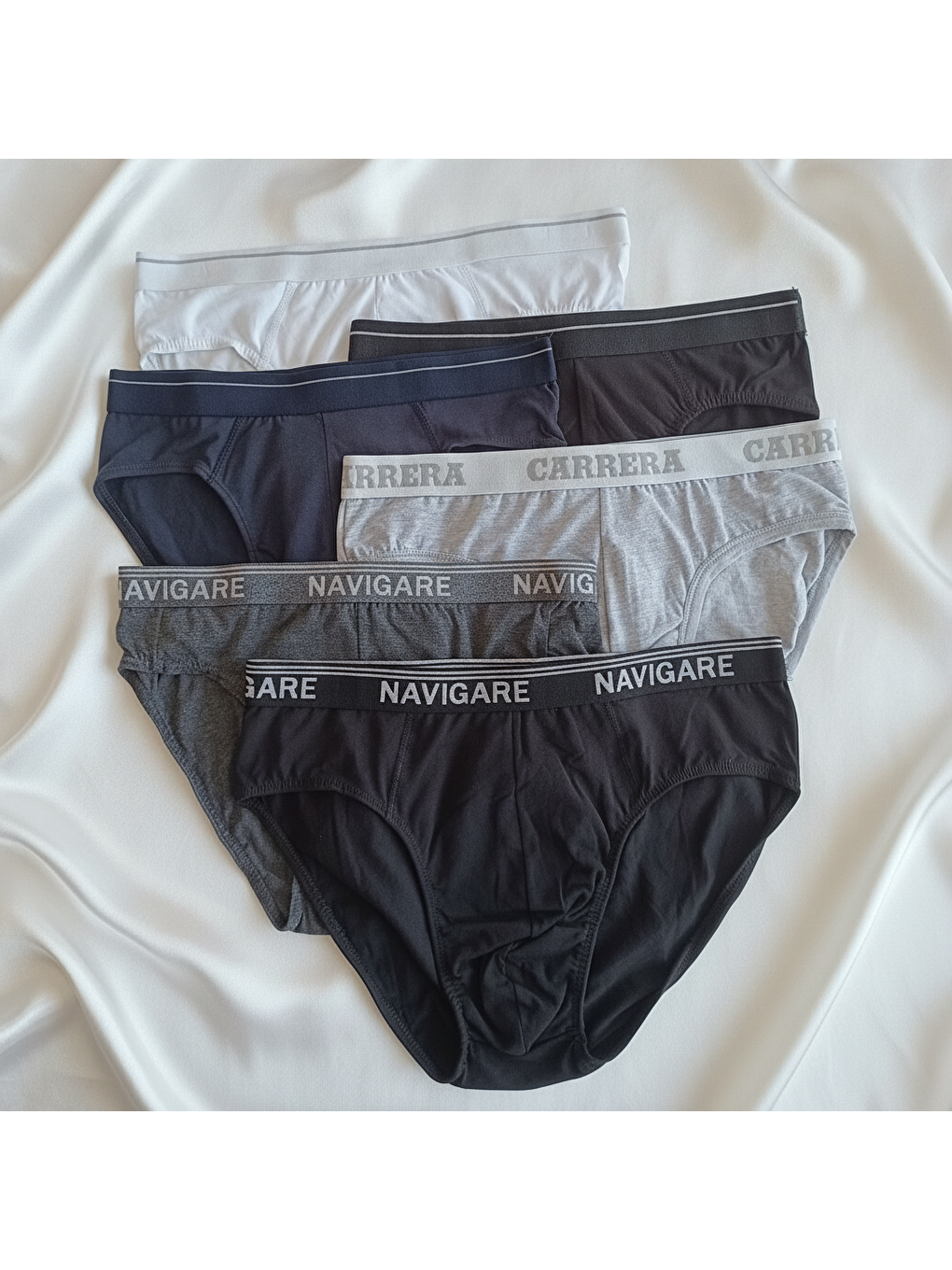 Siyah Erkek 6'lı Paket Karışık Renk Slip Bb2629-2