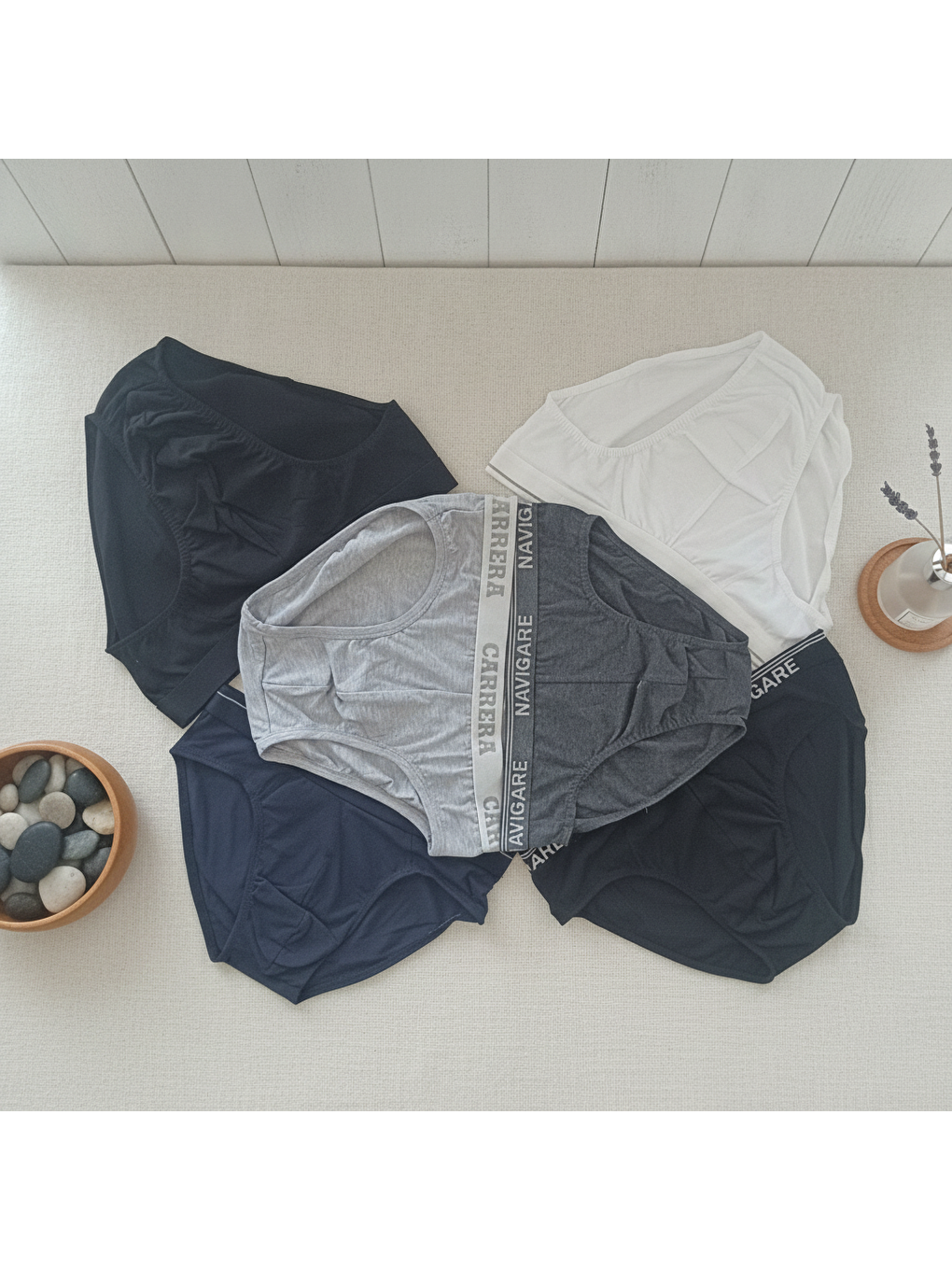 Siyah Erkek 6'lı Paket Karışık Renk Slip Bb2629-6