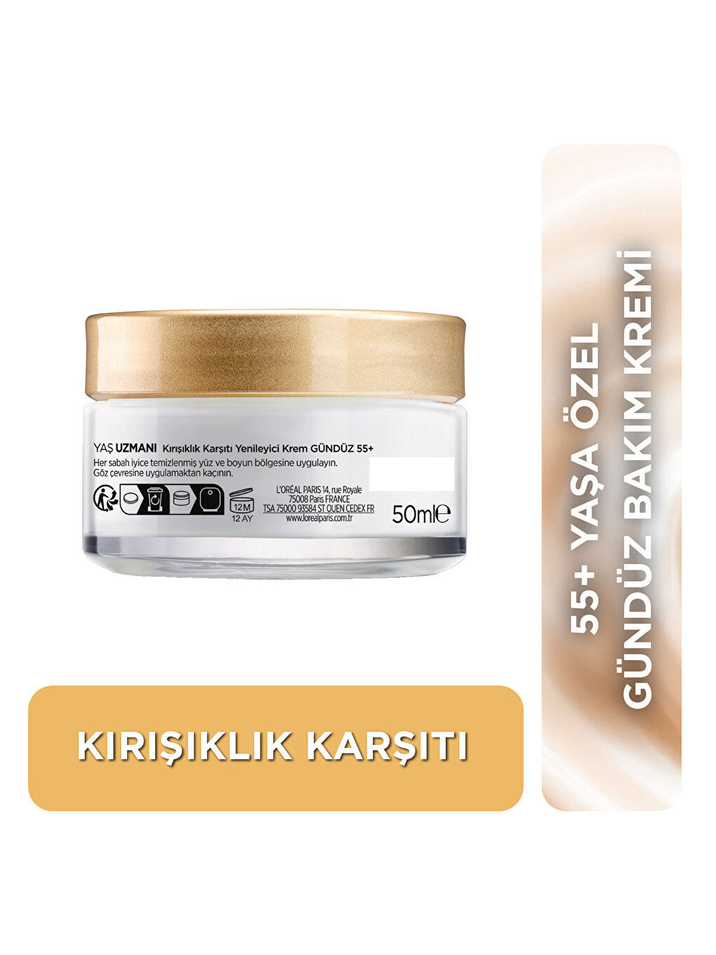 Yaş Uzmanı 55+ Kırışıklık Karşıtı Yenileyici Krem-1