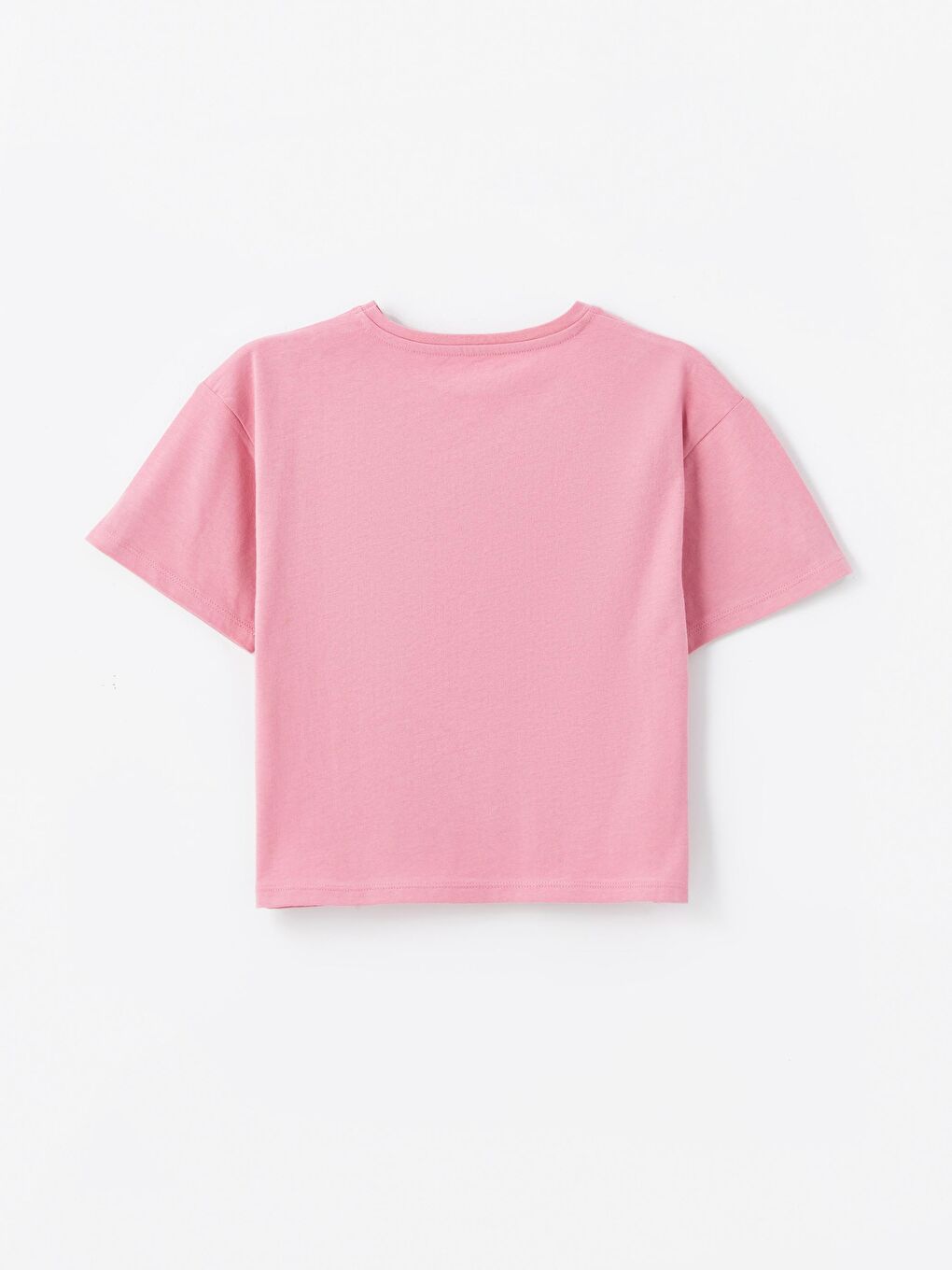 Dexia Pembe Natal - Örme Baskı Detaylı Tshirt - Pembe Renk - 4