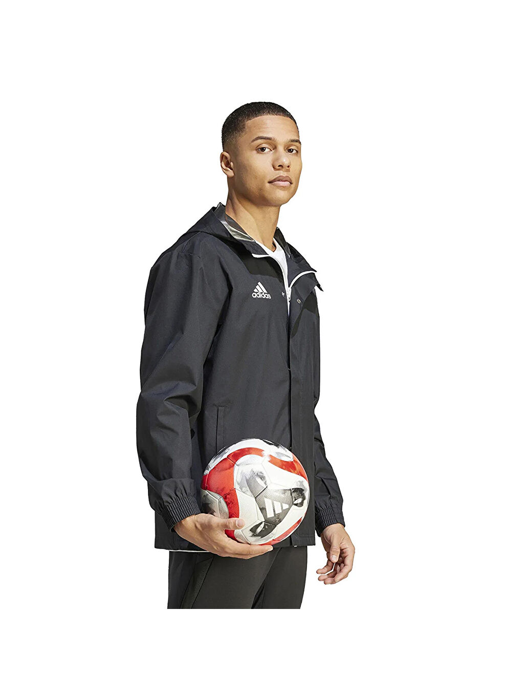 Entrada 22 All Weather Erkek Siyah Kapüşonlu Ceket-2