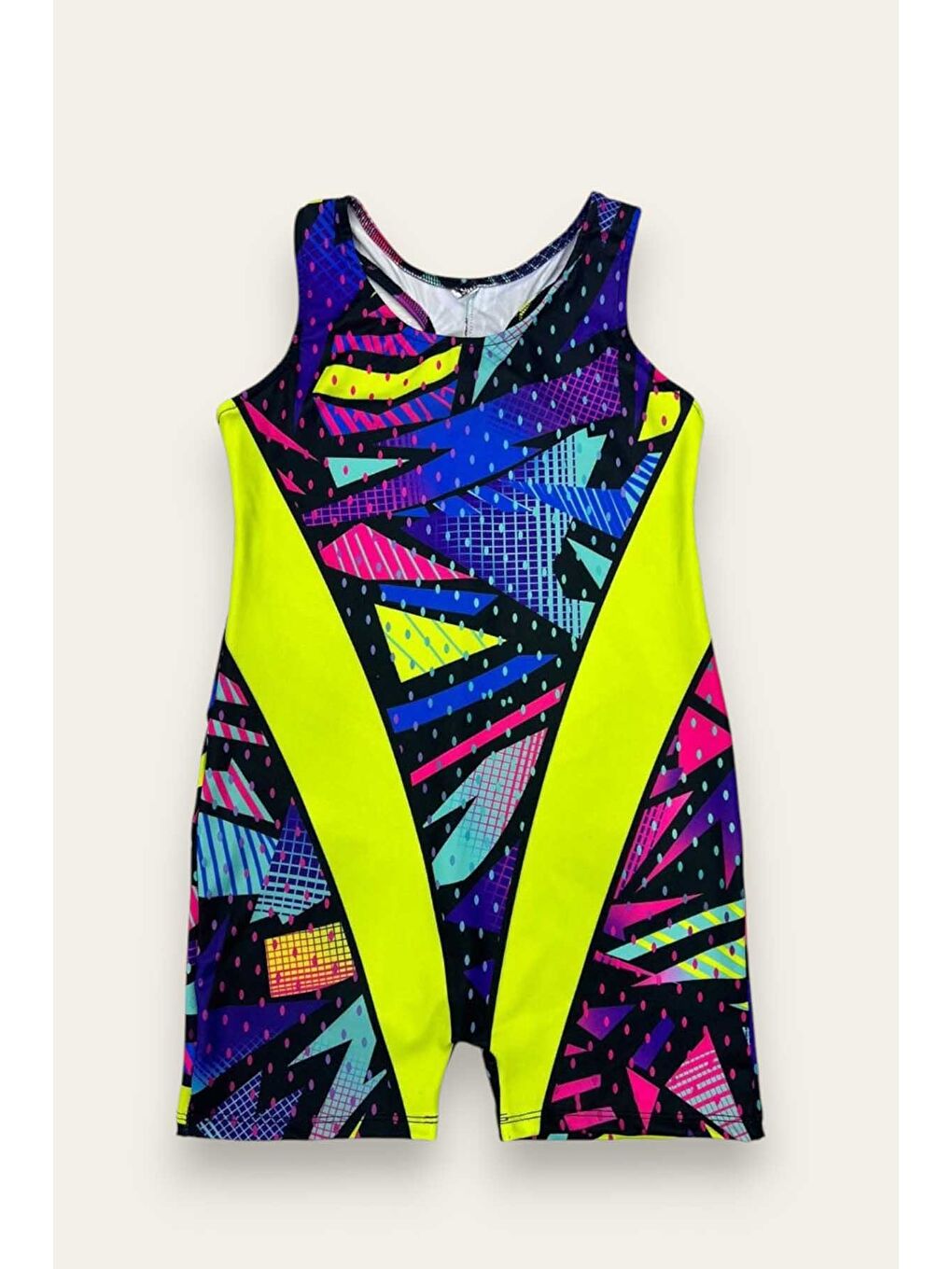 Sarı Kız Çocuk Deniz Yüzücü Mayoları