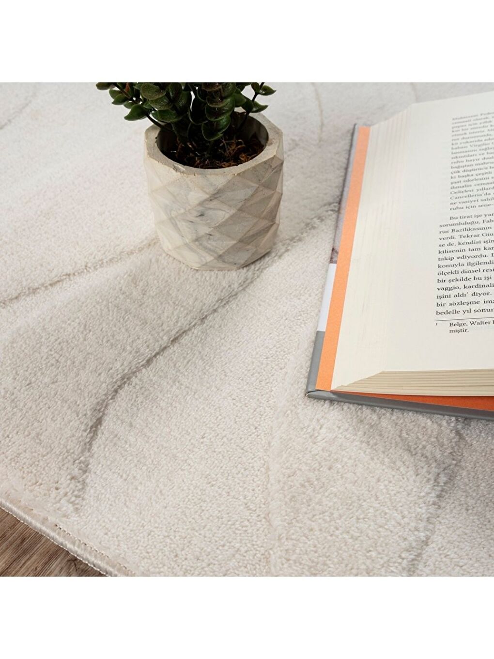 Alaçatı Püsküllü Kaymaz Taban Halı 150x230 Lorey Açık Bej-3