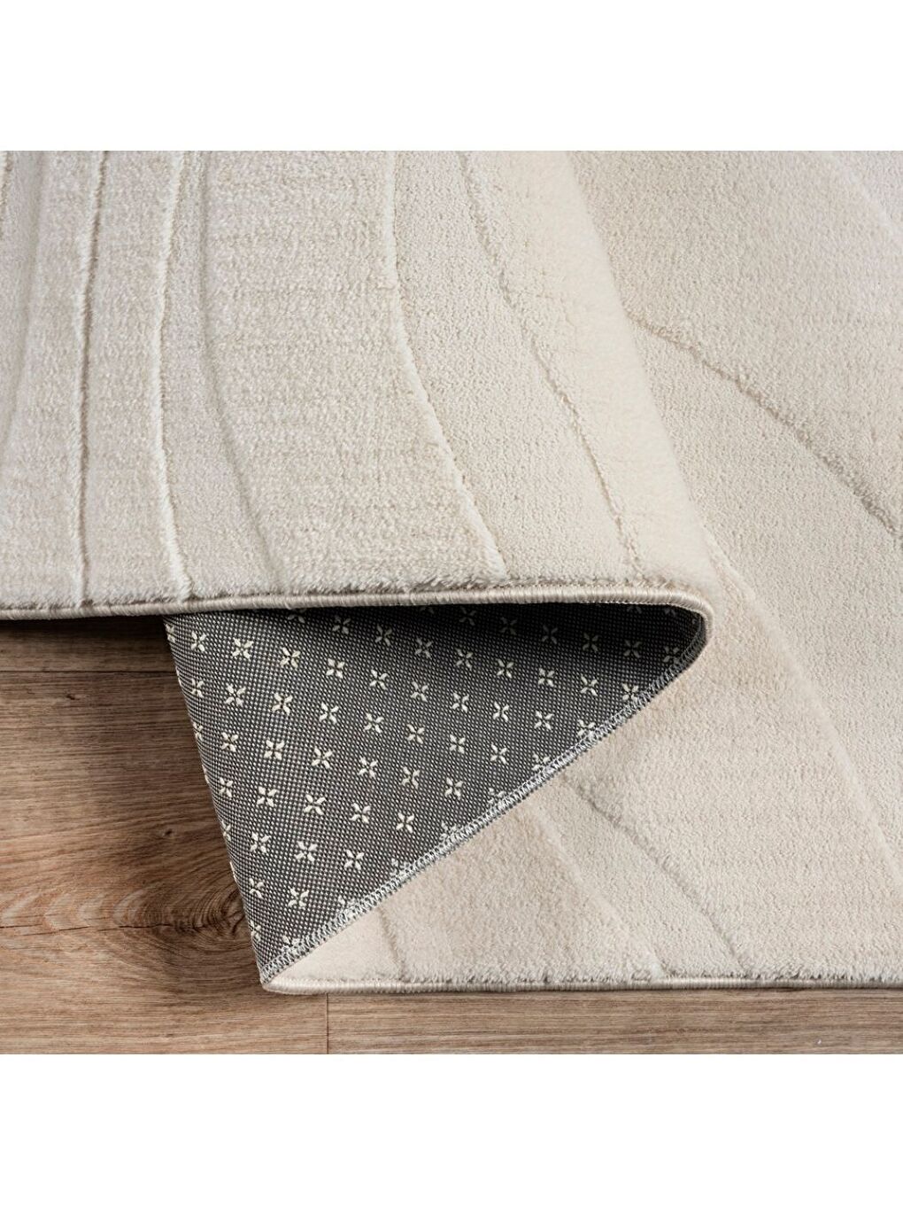 Alaçatı Püsküllü Kaymaz Taban Halı 150x230 Lorey Açık Bej-4