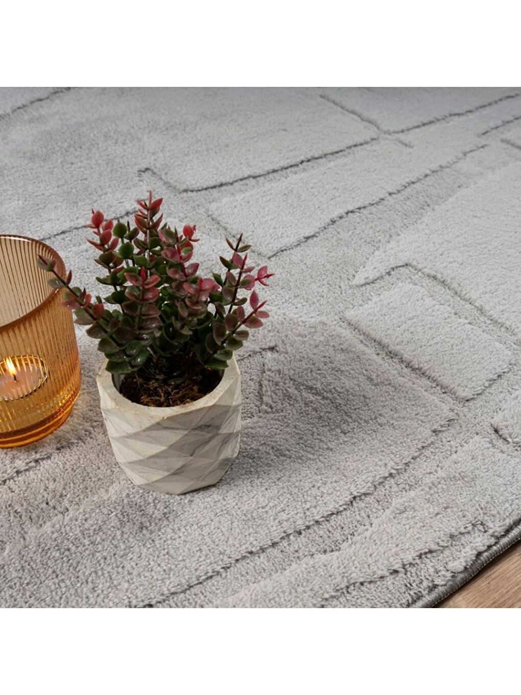 Alaçatı Püsküllü Kaymaz Taban Halı 150x230 Wolt Gri-3