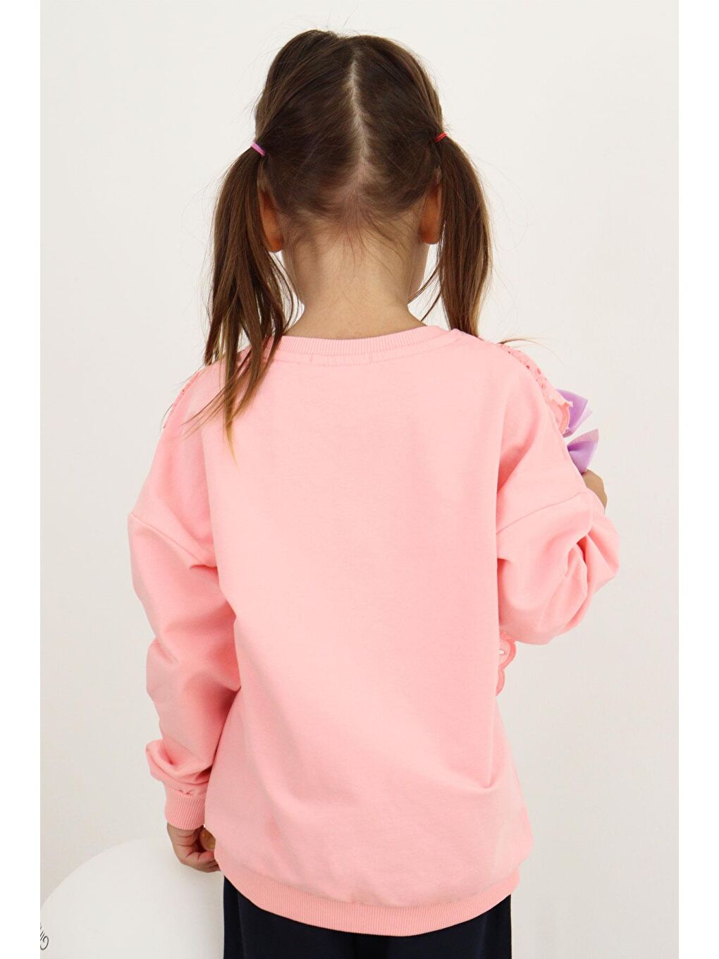 Kız Çocuk Sweatshirt Güpürlü Pembe (1.5-5 Yaş)-2
