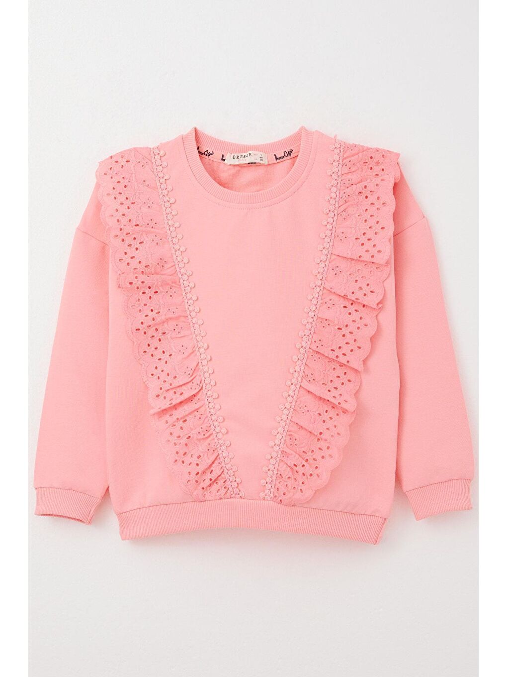 Kız Çocuk Sweatshirt Güpürlü Pembe (1.5-5 Yaş)-3