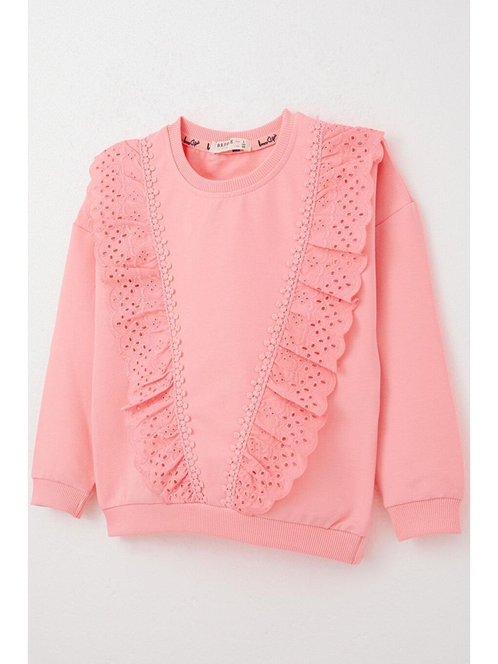 Kız Çocuk Sweatshirt Güpürlü Pembe (1.5-5 Yaş)-5