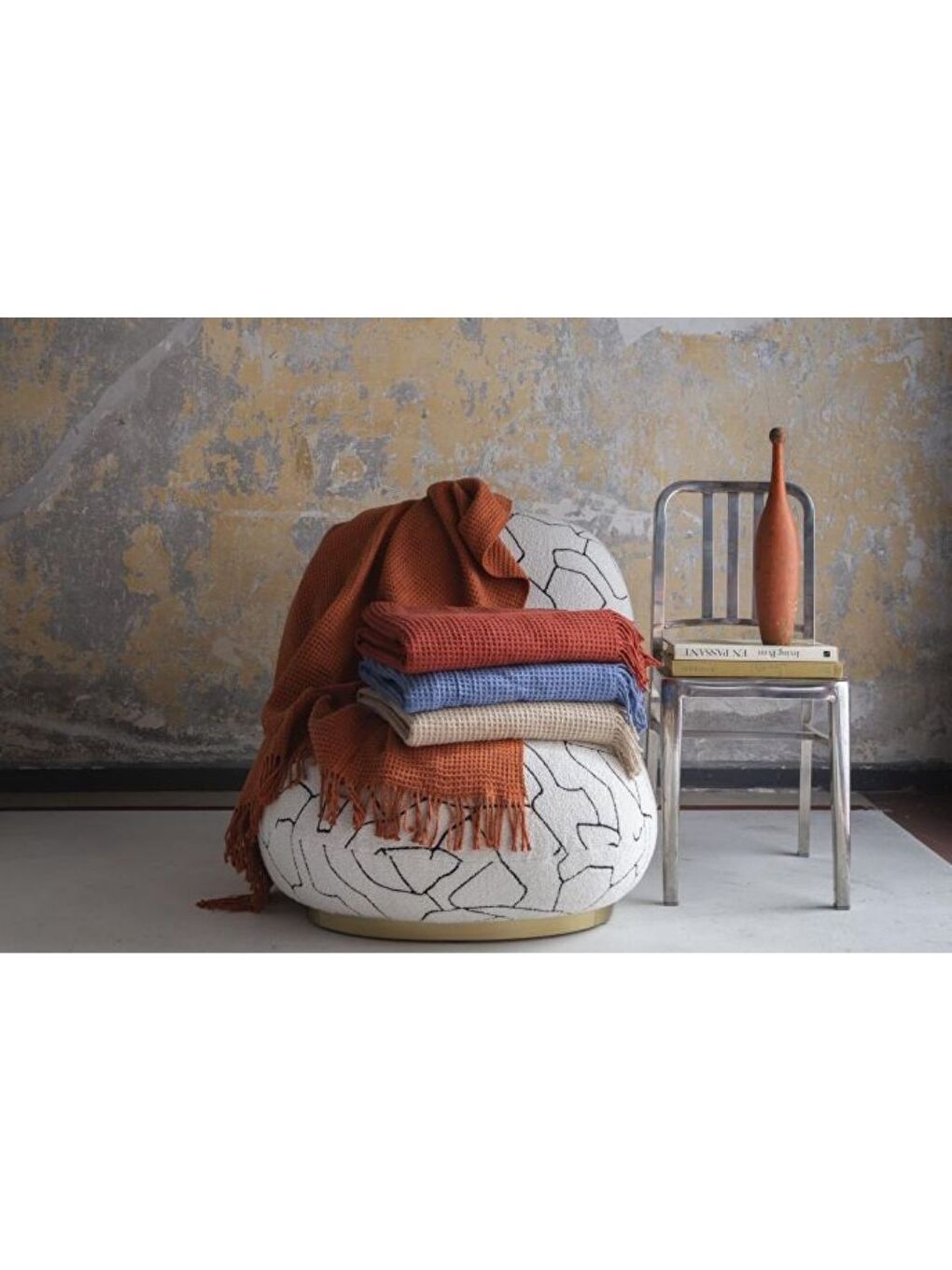 Yeşil Brighton Collection Waffle TV Battaniye 130x170 Mint-2