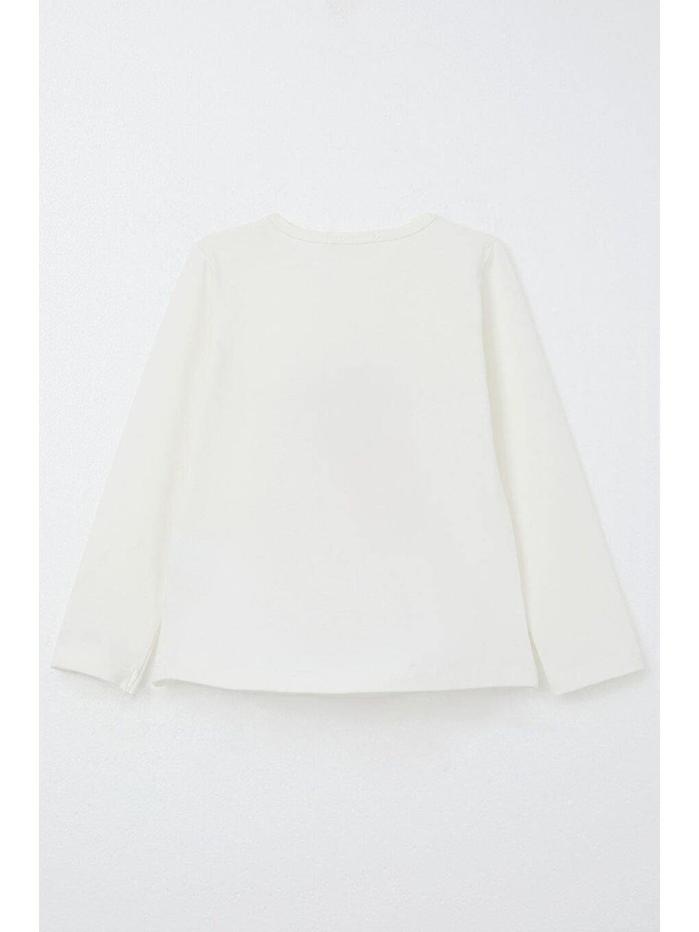 Kız Çocuk Taytlı Takım Sevimli Ayıcık Nakışlı Pullu Ekru (1.5-4 Yaş)-6