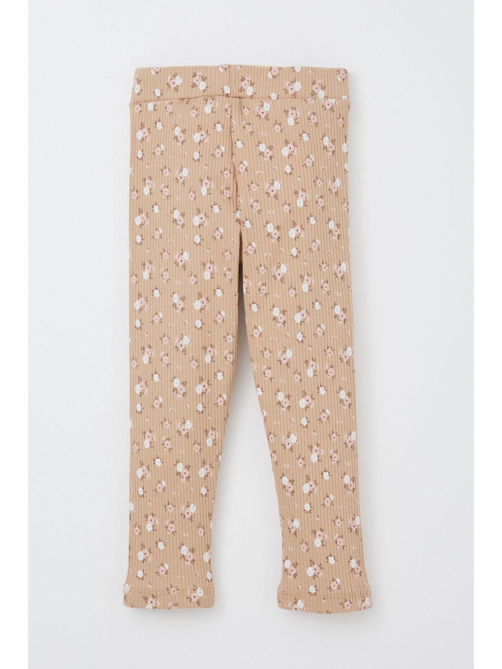 Kız Bebek Taytlı Takım Sevimli Hayvancık Baskılı Çiçekli Ekru (1.5 Yaş)-6