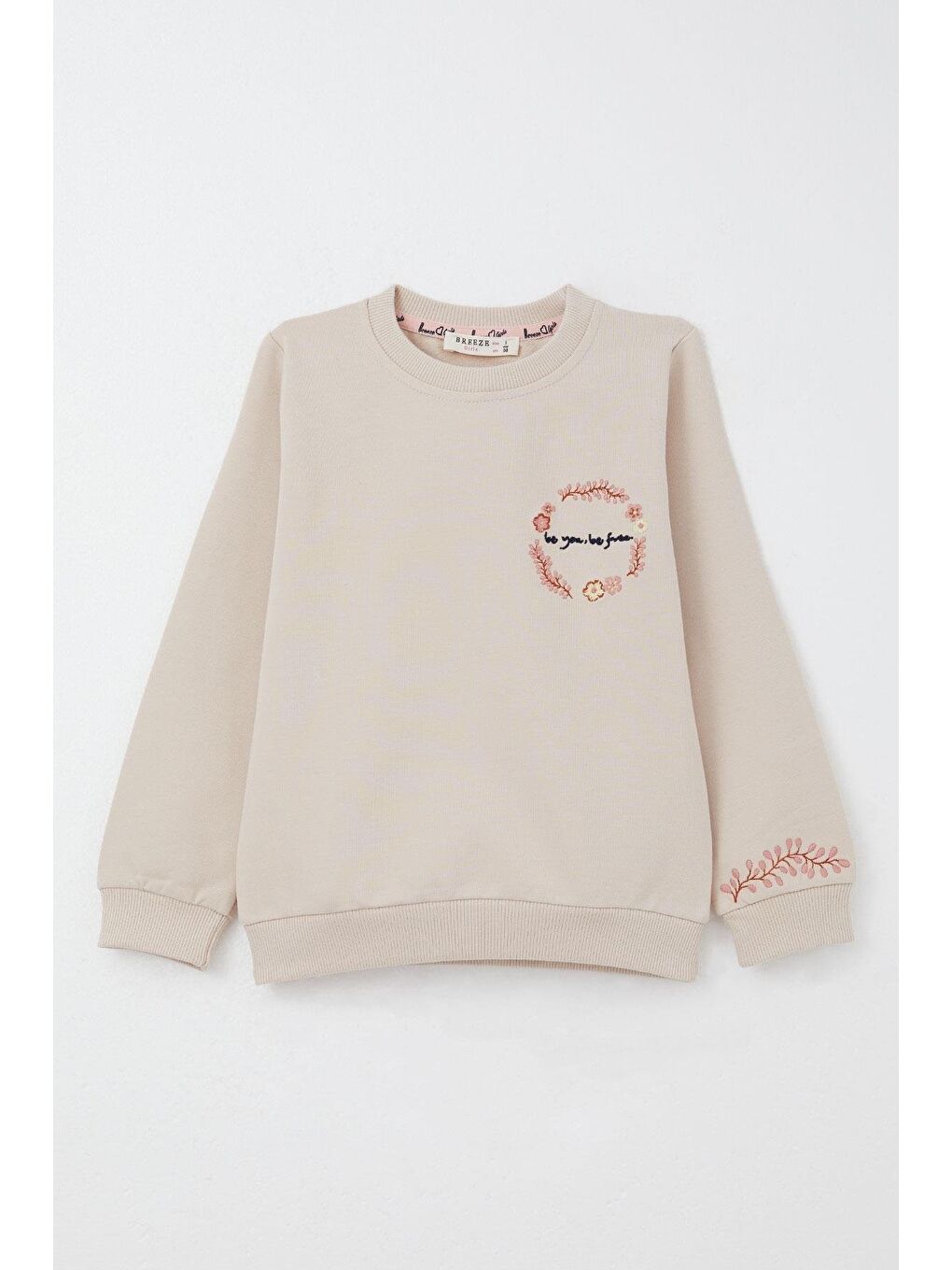 Kız Bebek Eşofman Takım Çiçek Nakışlı Bej (1.5-2 Yaş)-4