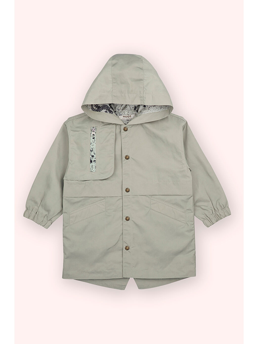 Erkek Bebek Haki Yağmurluk