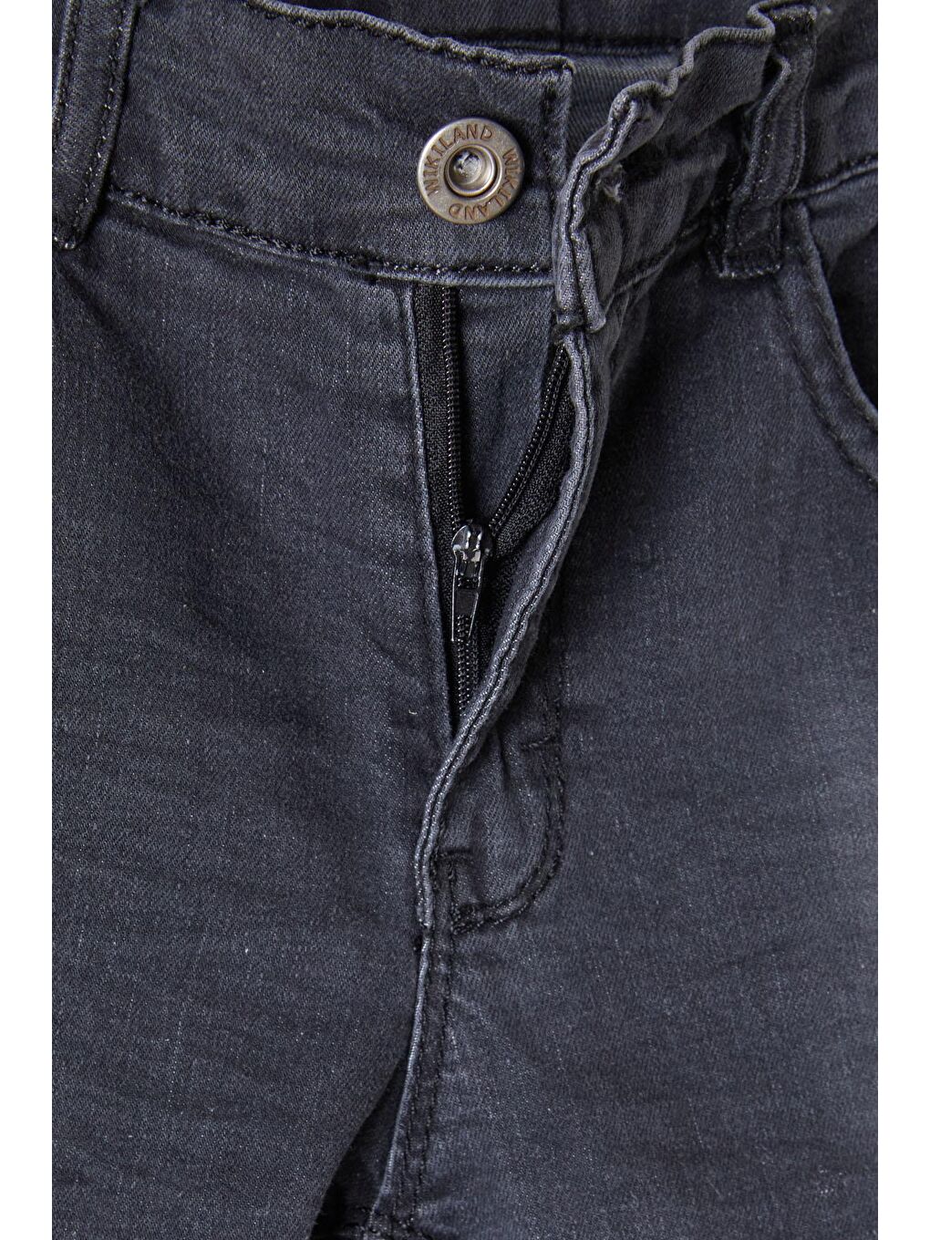 Gri Erkek Çocuk Füme Dar Paça Jean Pantolon 16174-2