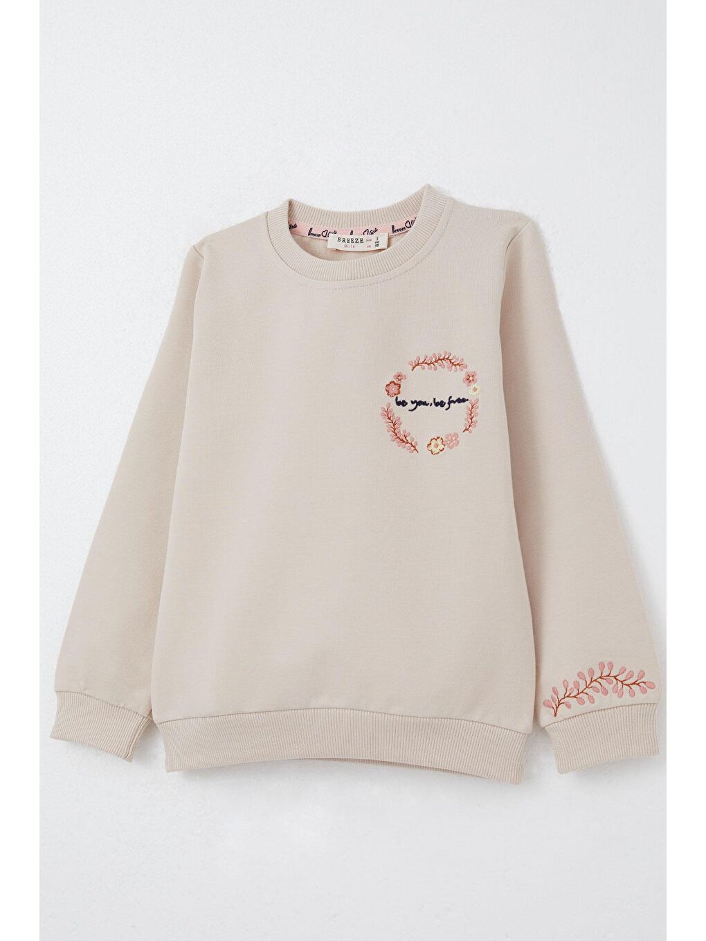 Kız Bebek Eşofman Takım Çiçek Nakışlı Bej (1.5-2 Yaş)-8