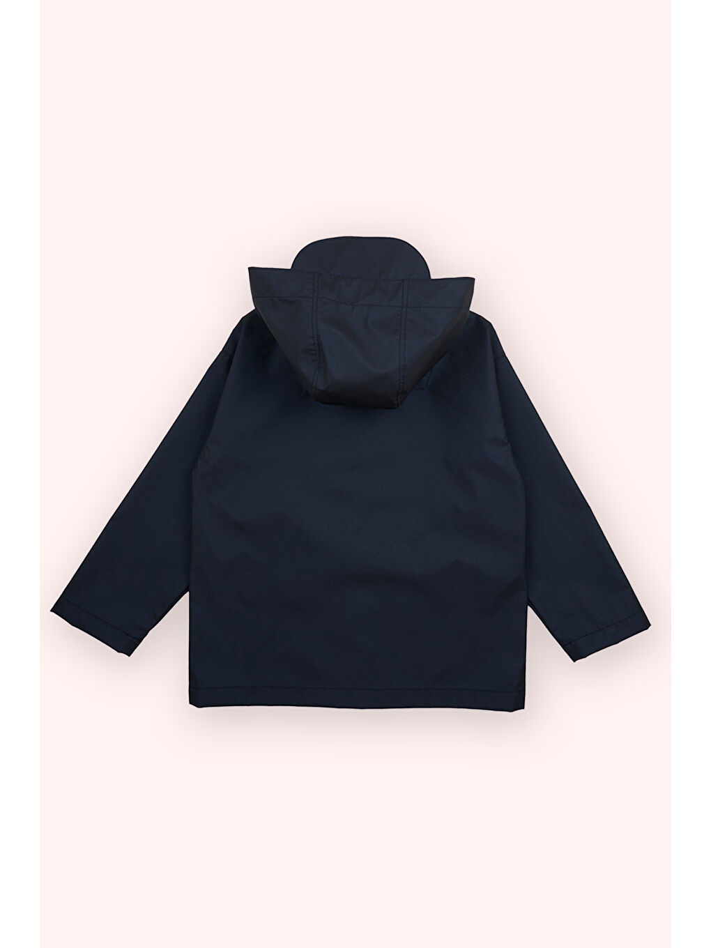 Erkek Çocuk Kapüşonlu İç Bedeni Baskılı Lacivert Yağmurluk-3