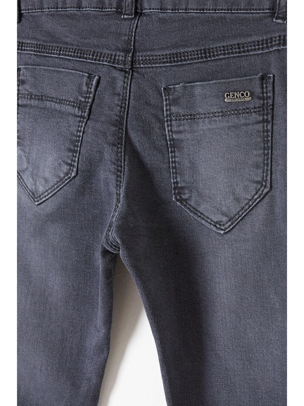 Gri Erkek Çocuk Füme Dar Paça Jean Pantolon 16174-4