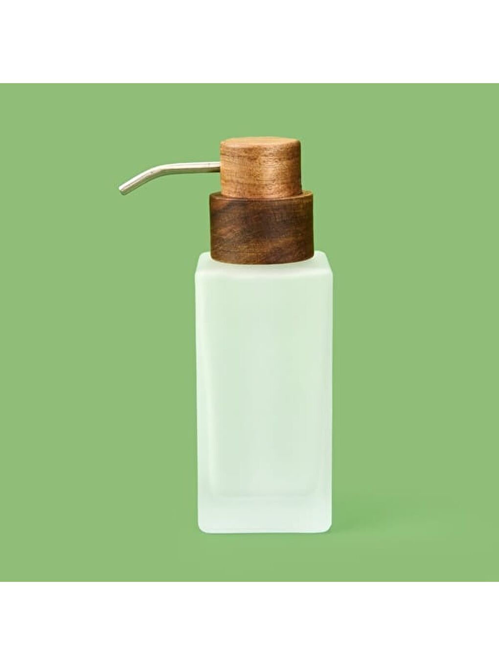 Bath Ahşap Detaylı 2'li Banyo Sıvı Sabunluk Seti - Beyaz / Kahverengi-5