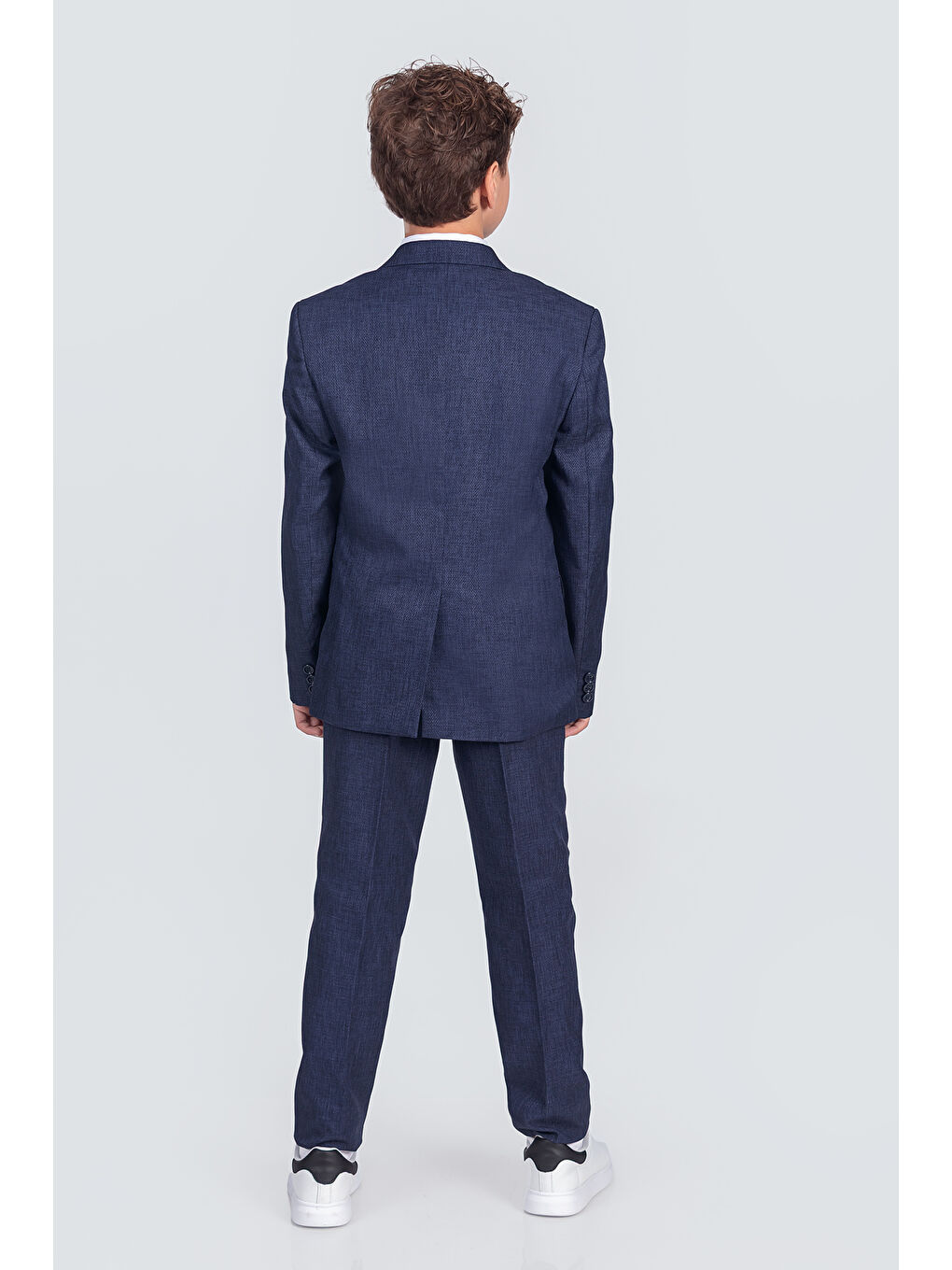 Lacivert Erkek Çocuk Papyonlu Yelekli Takım Elbise TE.4000YY-2