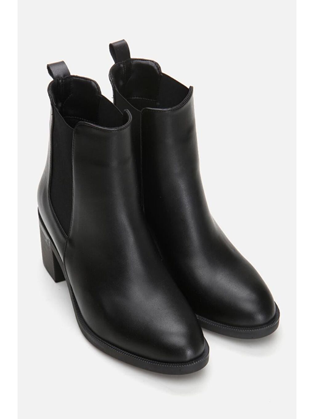 Siyah Kadın Topuklu Bot-1