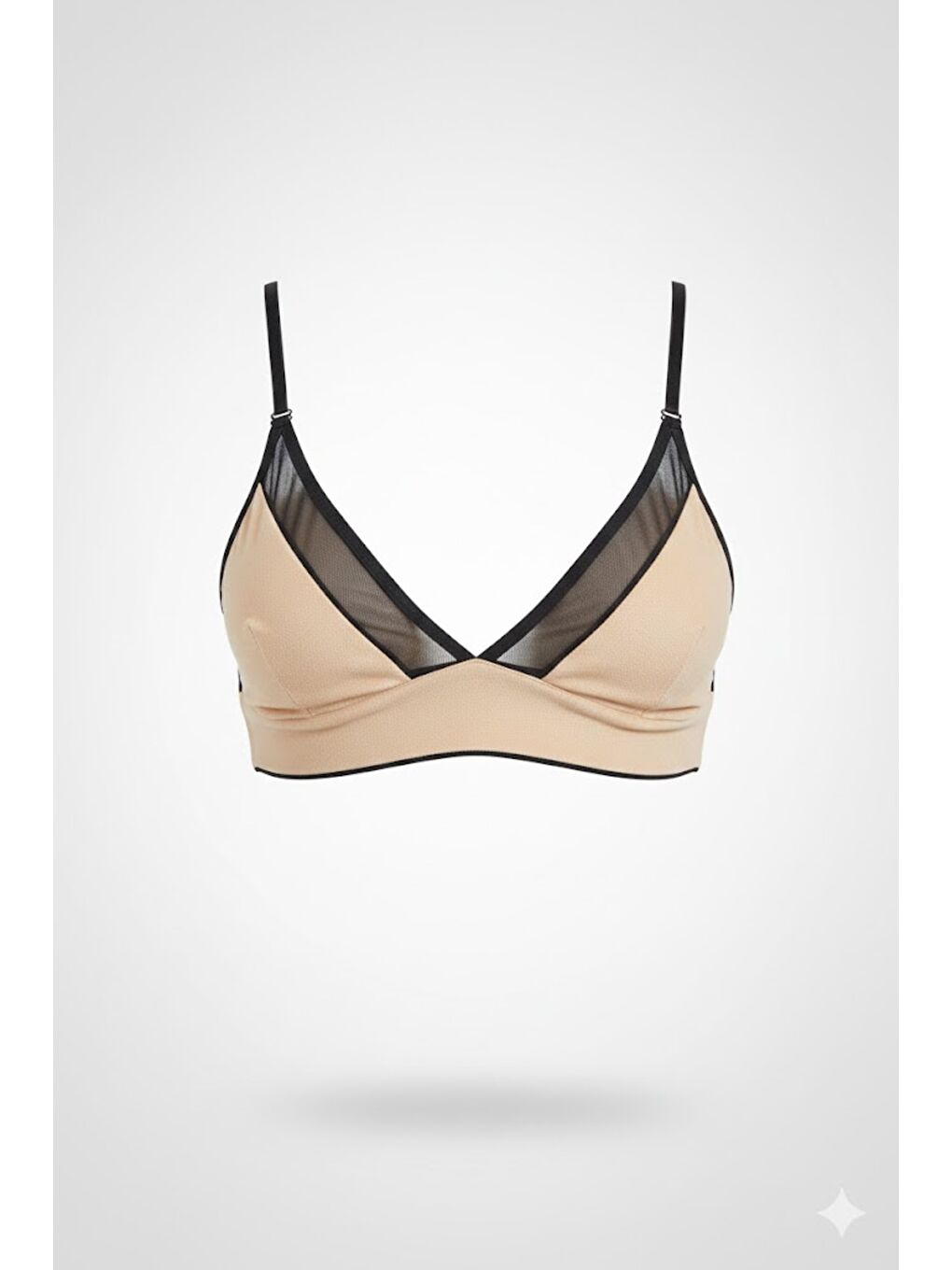 Şortlu Kadife Bralet Takım 9073 Açık Bej-2