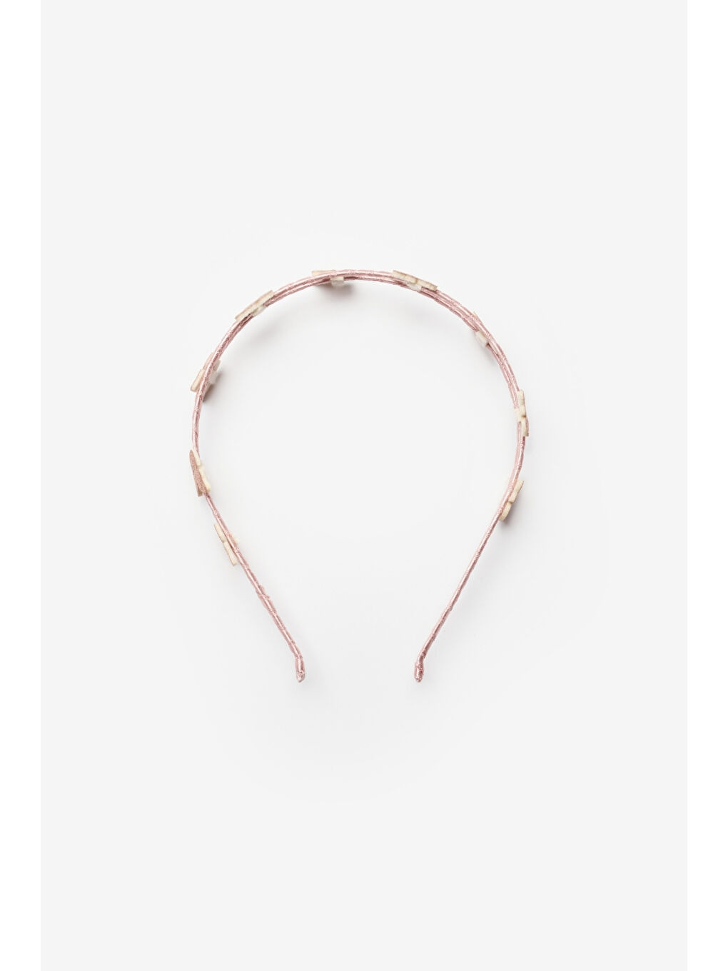 Pembe Rose Minik Kelebekli Kız Çocuk Taç-2