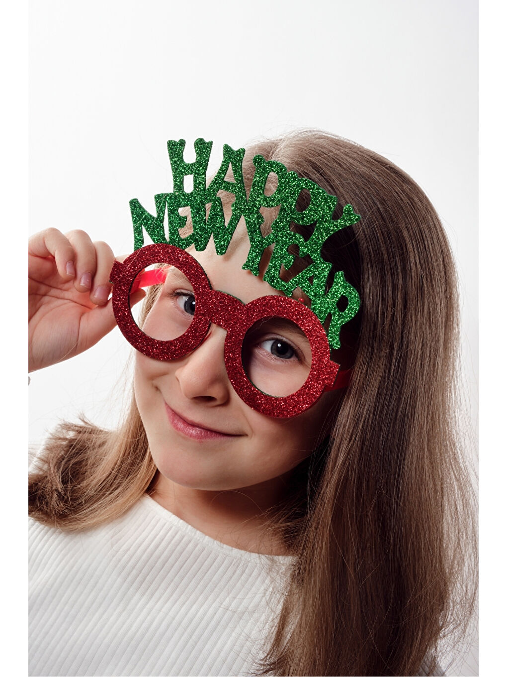 Yeşil Happy New Year Çocuk Yılbaşı Parti Gözlüğü