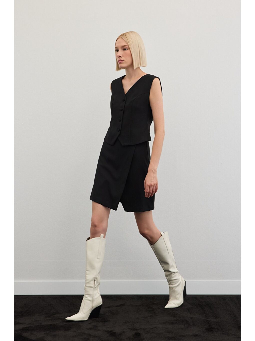 Şort Etek - Siyah-5