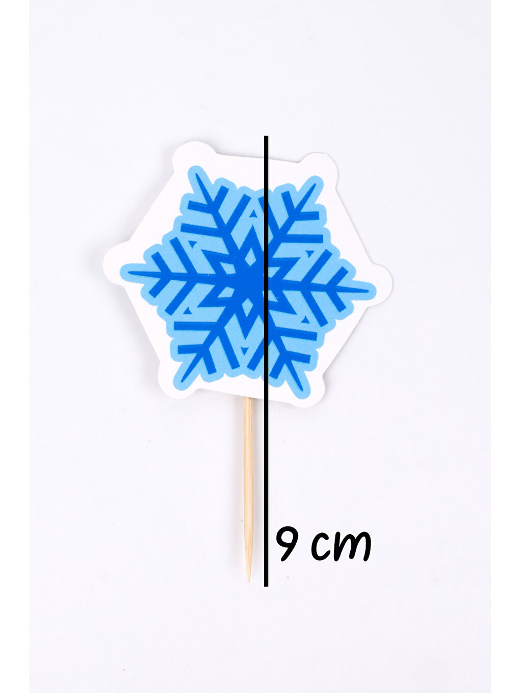 Mavi Kar Tanesi 10'lu Kürdan Pasta Süsü-2