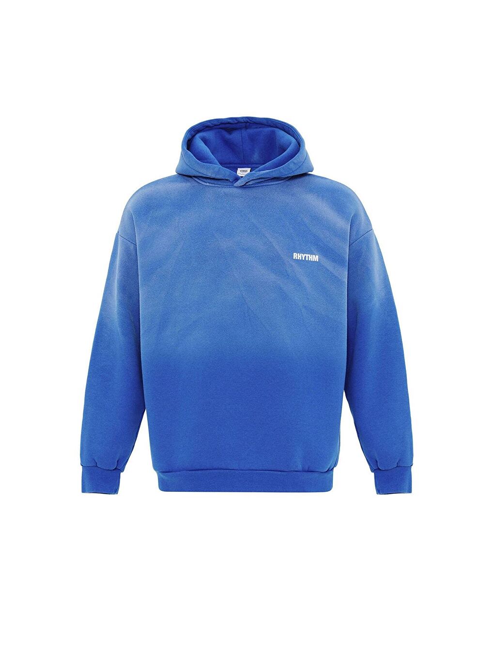 Turkuaz Arka Baskılı Oversize Kapüşonlu  Erkek Hoodie-1