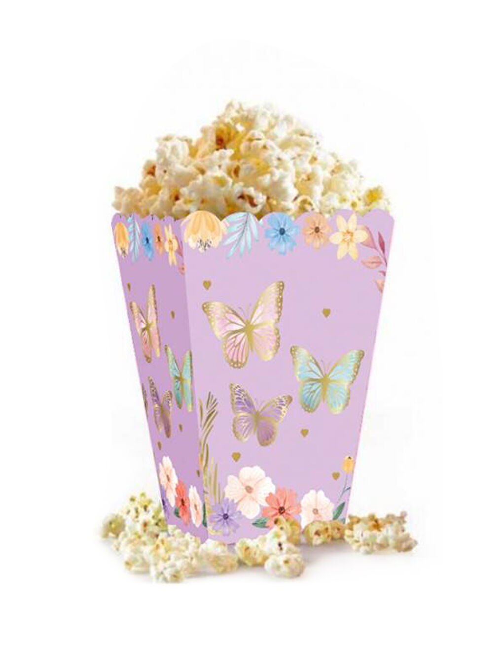 Lila Kelebek Temalı 8'li Mısır Kutusu