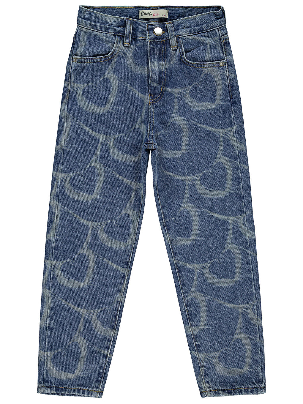 Girls Kız Çocuk Pantolon 6-9 Yaş Açık Mavi