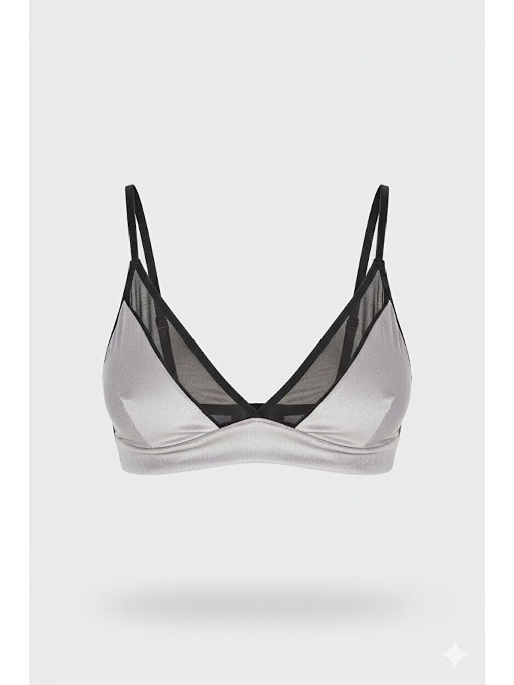 Şortlu Kadife Bralet Takım 9073 Gri-1