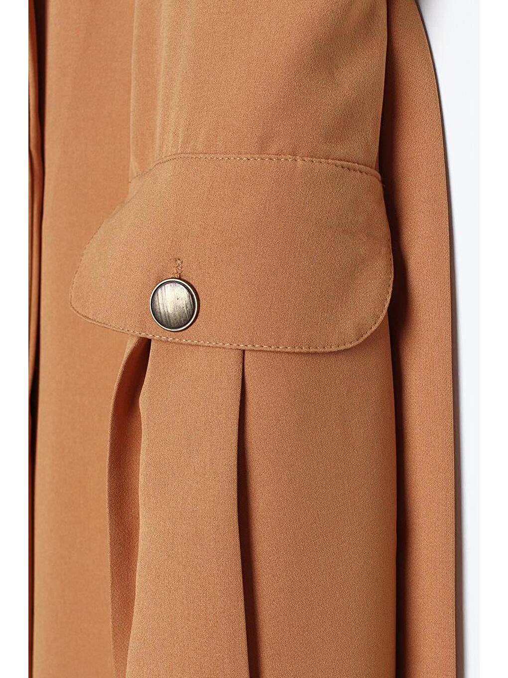 Sarı Hardal Omuzları Apoletli Kuşaklı Cepli Klasik Yelek-4