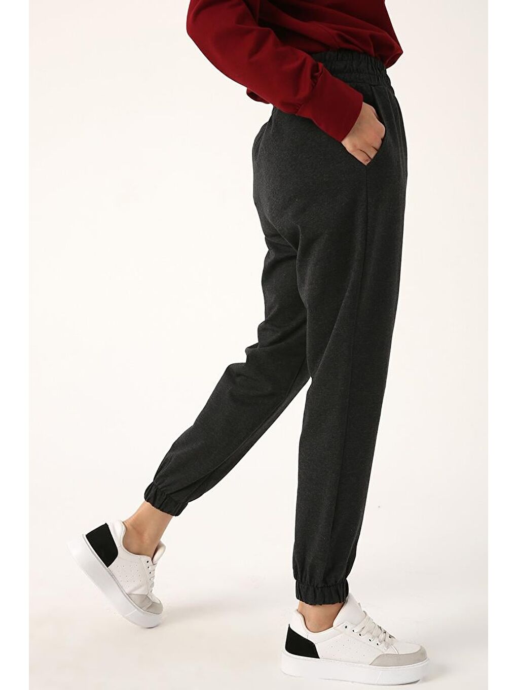 Antrasit-Jogger Eşofman Altı-3