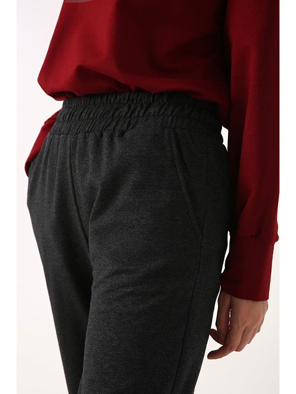 Antrasit-Jogger Eşofman Altı-4