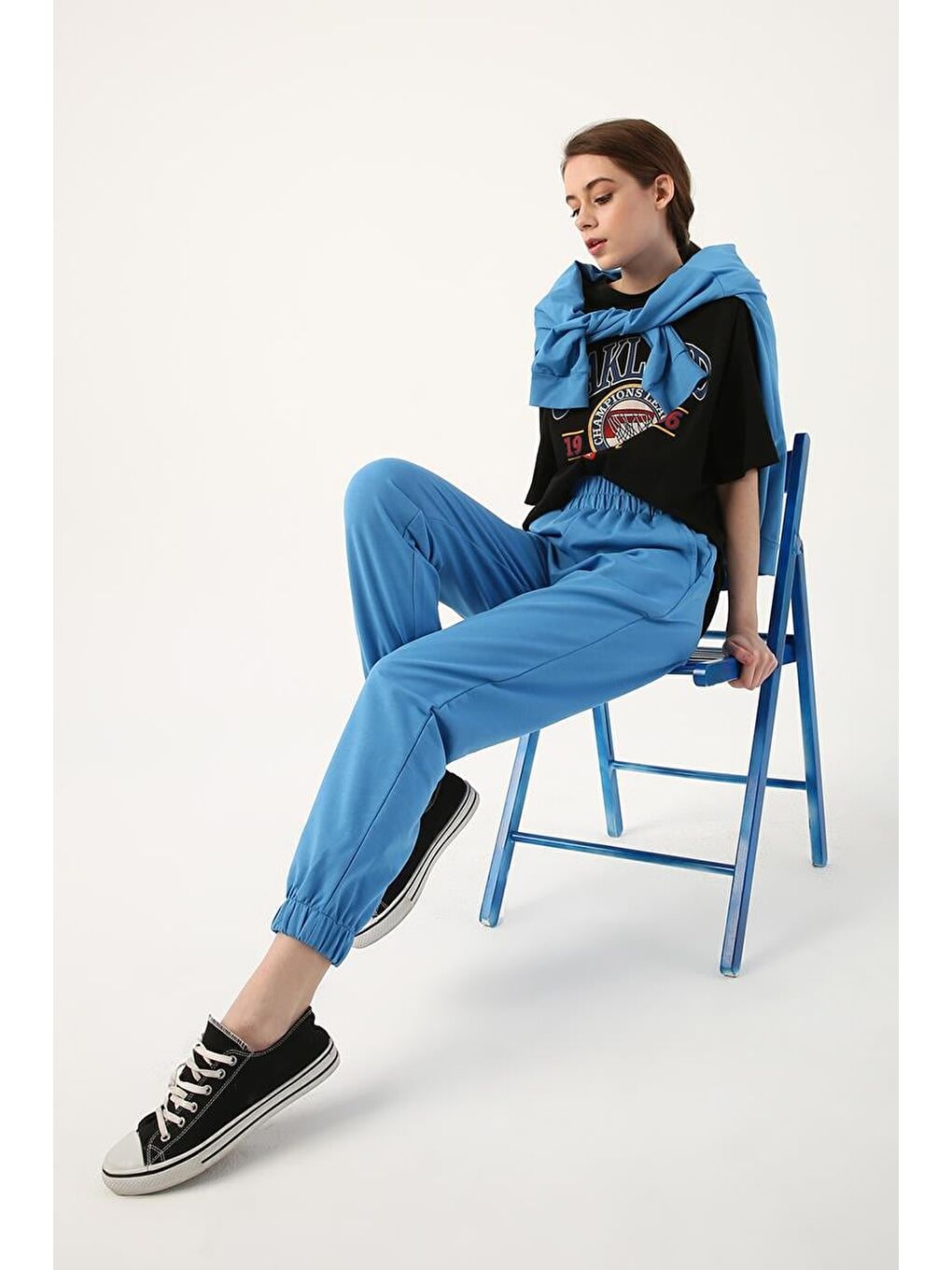 Mavi-Jogger Eşofman Altı