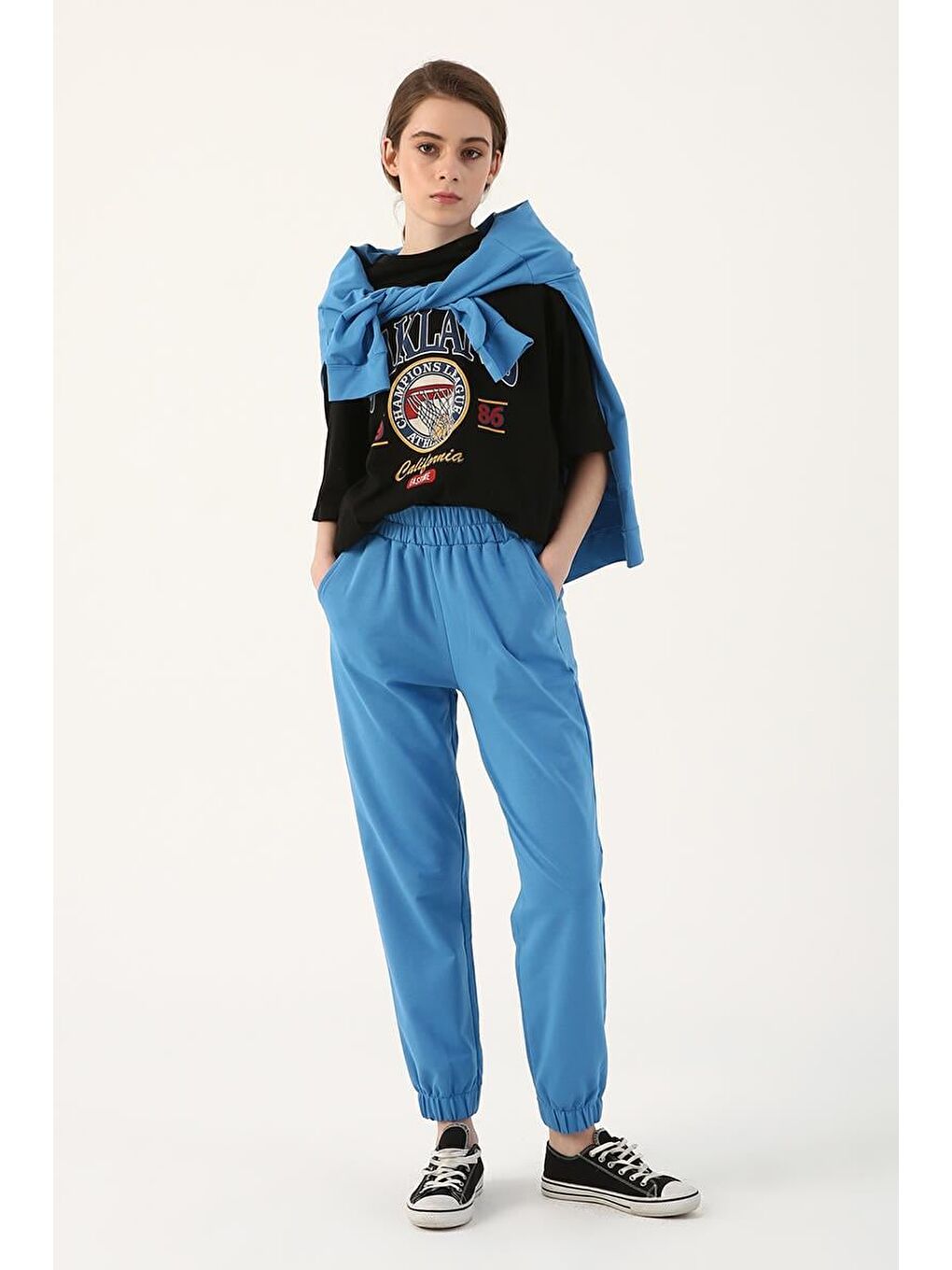 Mavi-Jogger Eşofman Altı-1