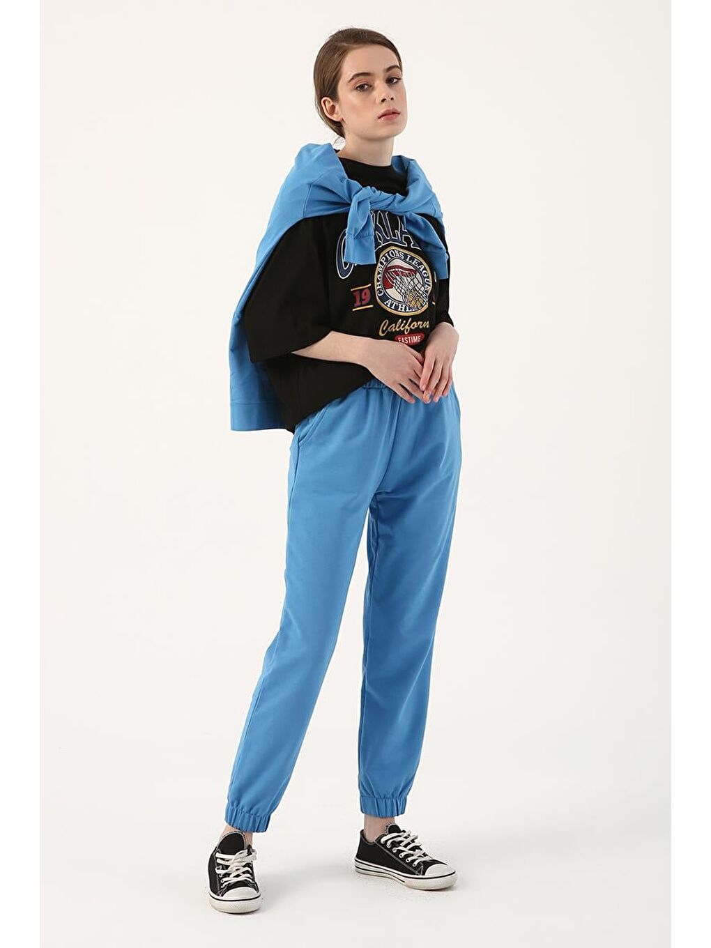 Mavi-Jogger Eşofman Altı-2