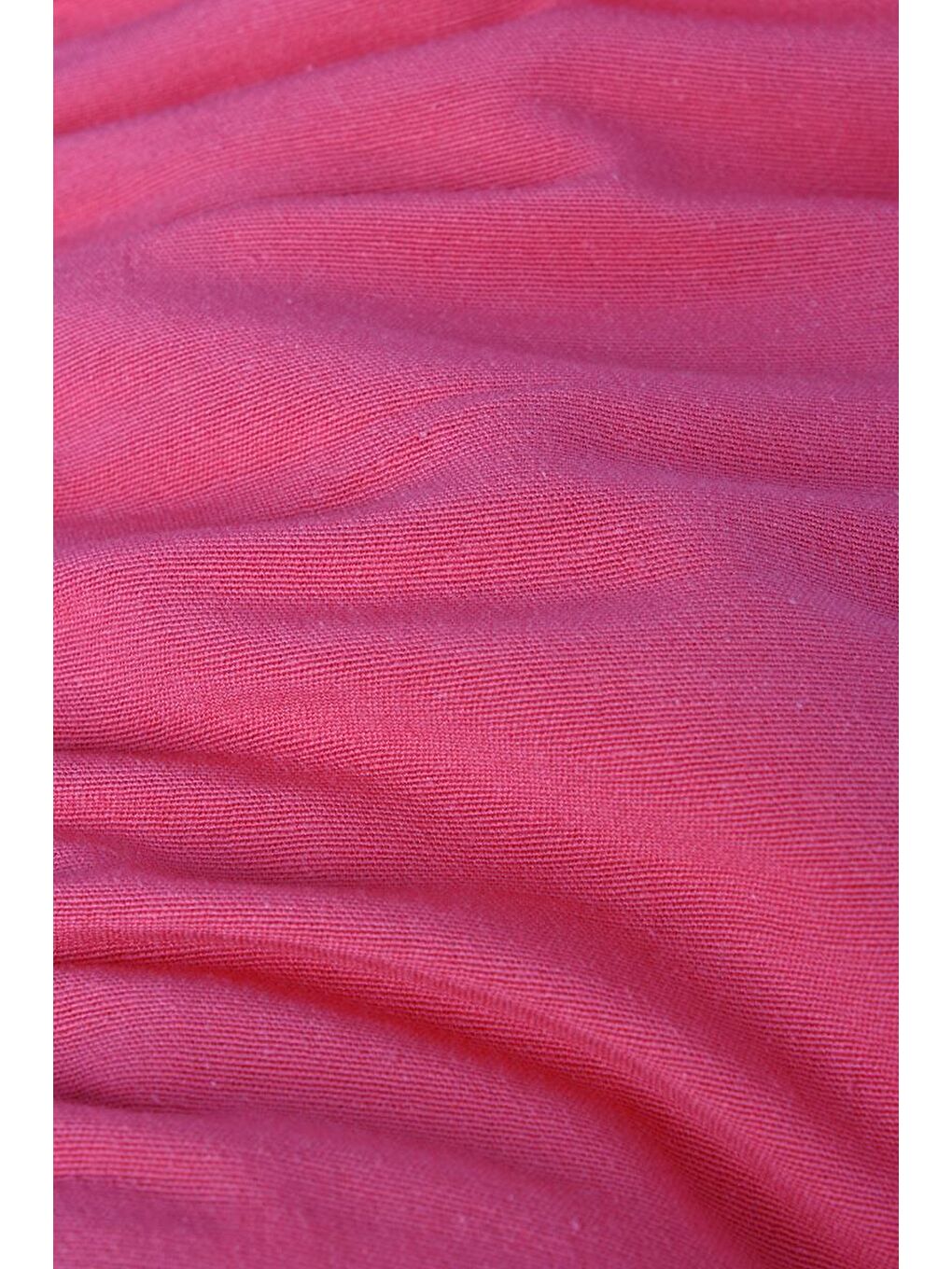 Fuşya Beli Lastikli Bağlama Detaylı Pamuklu Etek-7