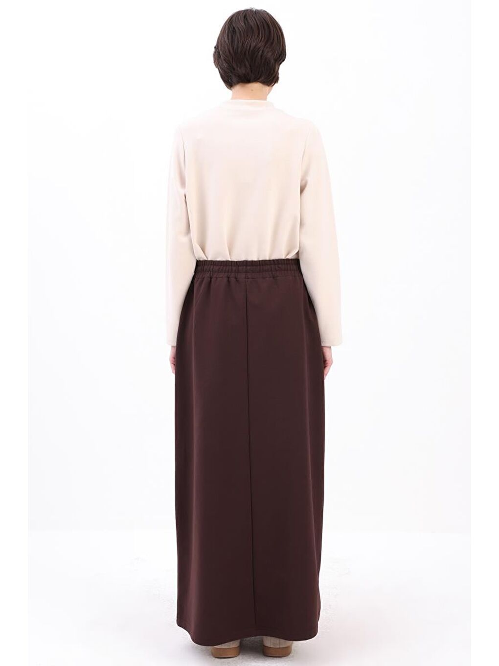 Kahverengi Kahve İki Cepli Etek-3