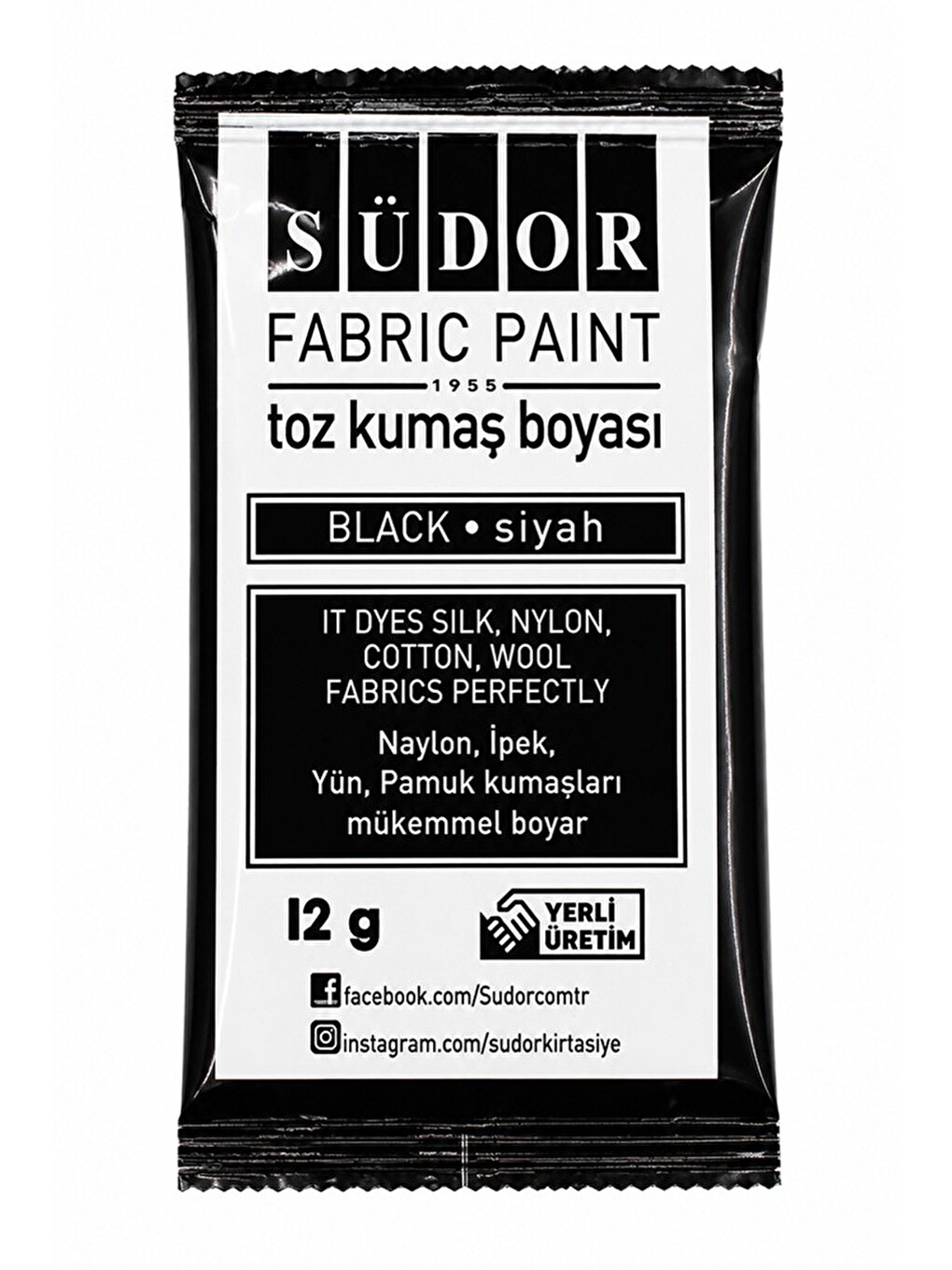 Kumaş Boyası Toz 12 Gr 1 Adet Toz Tekstil Kumaş Boyası