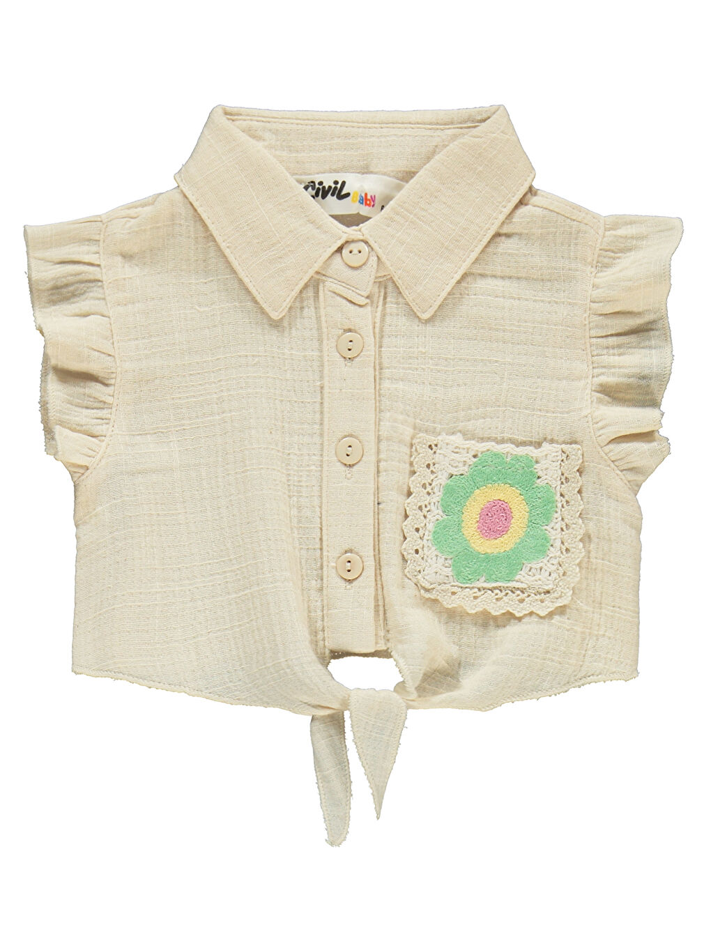 Baby Kız Bebek Takım 6-18 Ay Ekru-2